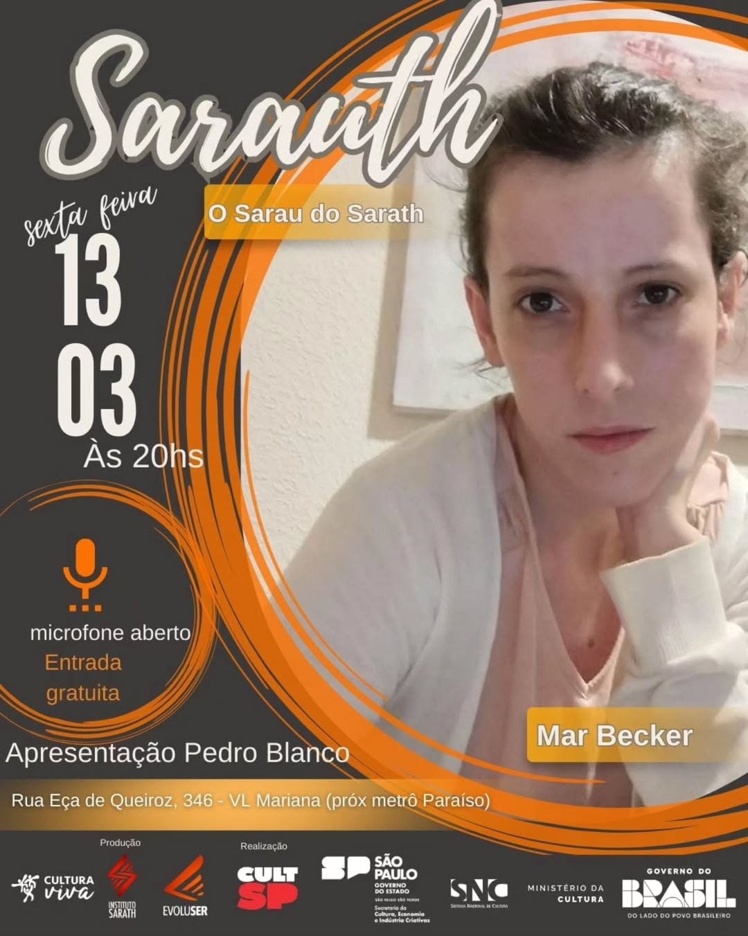 Mar Becker é a convidada do Sarauth